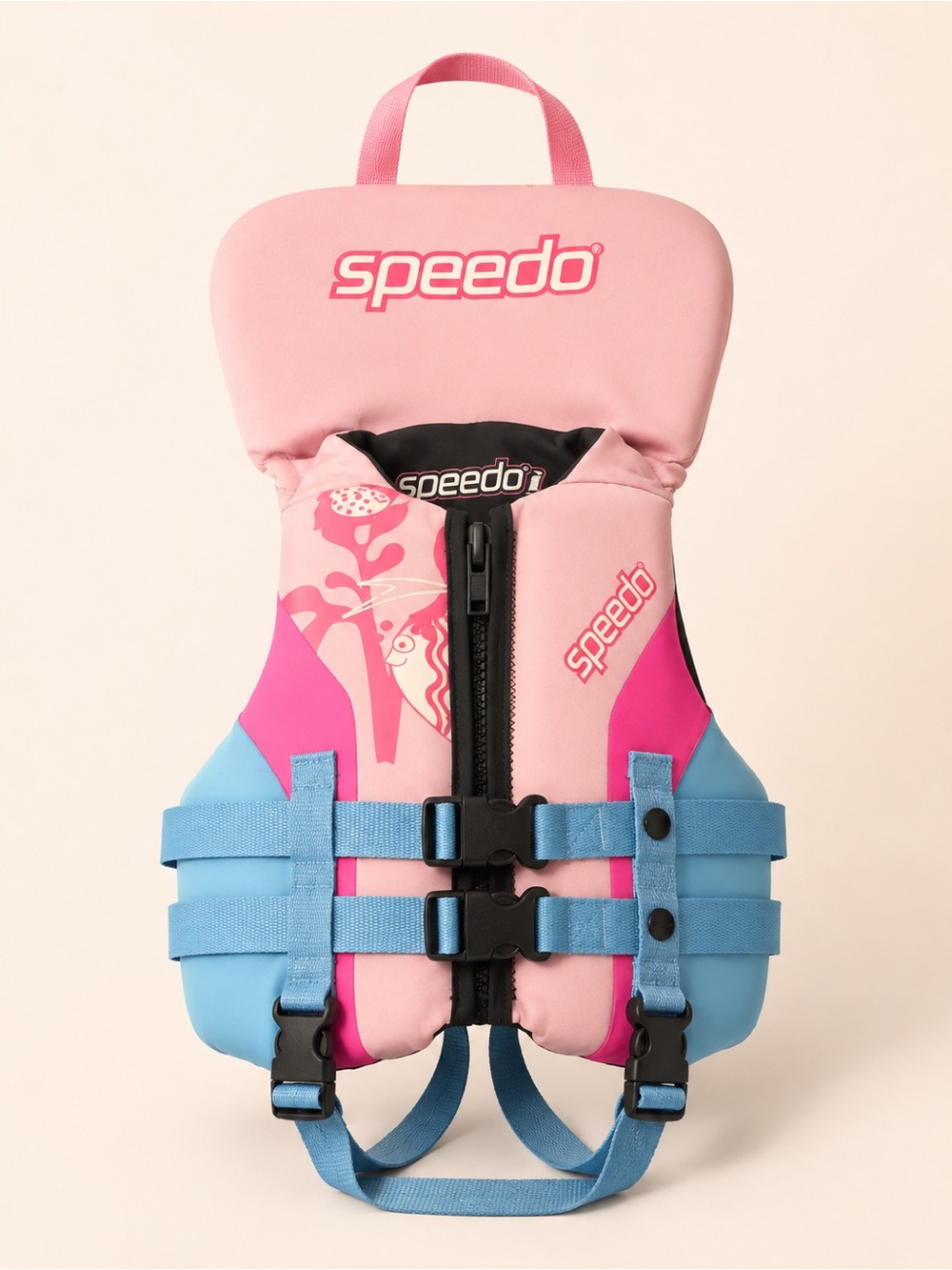Speedo Pink Floral Child Life Vest